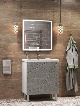 Зеркало с подсветкой (70x70) Vigo Geometry Luxe z.GEO.70.Luxe